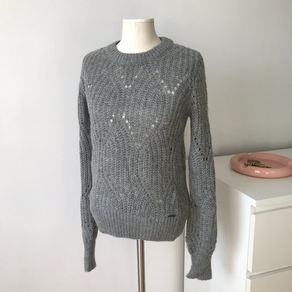 Abercrombie & Fitch Wool Grey Sweater - Picture 1 of 8